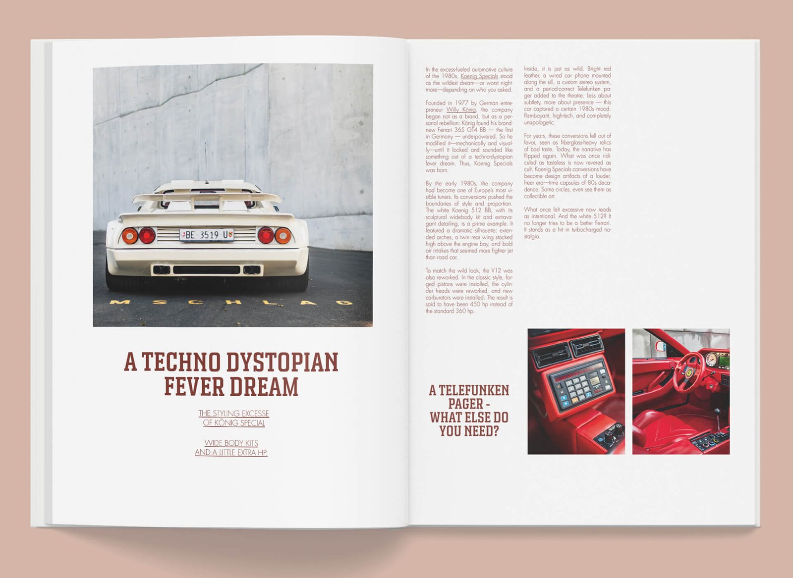 Under the Sun Ferrari book by Mirage - A Techno Dystopian Fever Dream