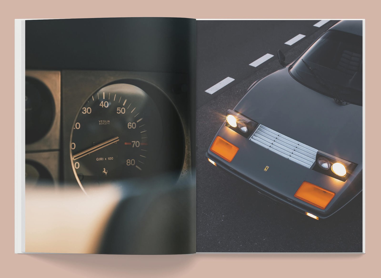 Under the Sun Ferrari book by Mirage - vintage Ferrari photography
